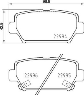 Гальмівні колодки дискові BREMBO P54 062