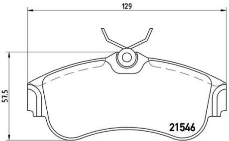 Гальмівні колодки дискові BREMBO P 56 022