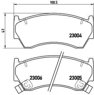 Колодки гальмівні дискові, комплект BREMBO P 56 033 (фото 1)