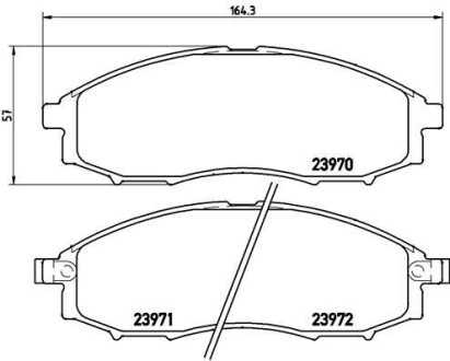 Гальмівні колодки дискові BREMBO P 56 049