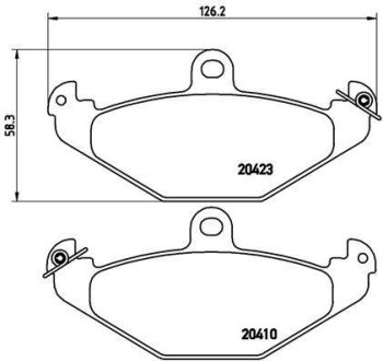 Гальмівні колодки дискові BREMBO P59 026