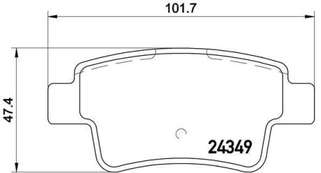 Гальмівні колодки дискові BREMBO P59 057 (фото 1)