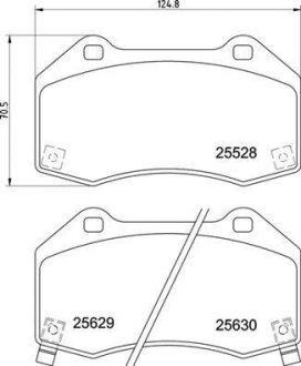 Гальмівні колодки дискові BREMBO P59 094 (фото 1)