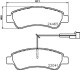 Гальмівні колодки дискові BREMBO P61 125 (фото 1)