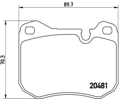 Гальмівні колодки дискові BREMBO P 65 002 (фото 1)