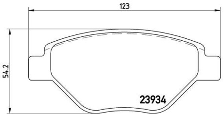 Гальмівні колодки дискові BREMBO P68 031