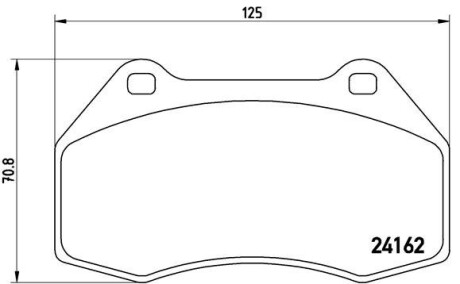 Гальмівні колодки дискові BREMBO P 68 036