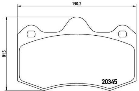 Колодки гальмівні дискові, комплект BREMBO P 68 051