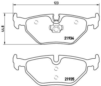 Гальмівні колодки дискові BREMBO P 71 006