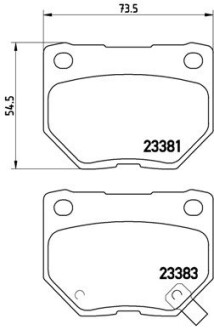 Гальмівні колодки дискові BREMBO P78 016