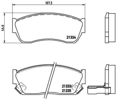 Гальмівні колодки дискові BREMBO P 79 005