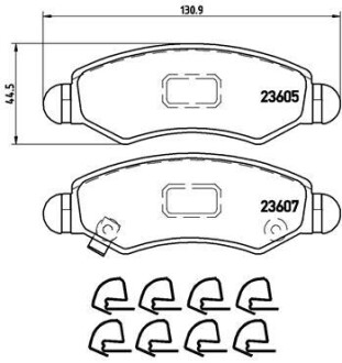 Гальмівні колодки дискові BREMBO P 79 015