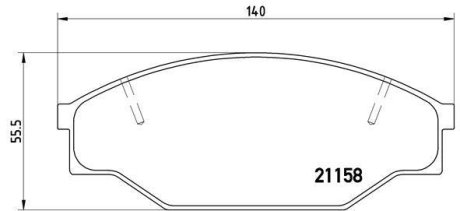 Гальмівні колодки дискові BREMBO P83 013