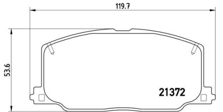 Гальмівні колодки дискові BREMBO P83 016