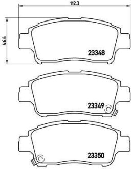 Гальмівні колодки дискові BREMBO P 83 050