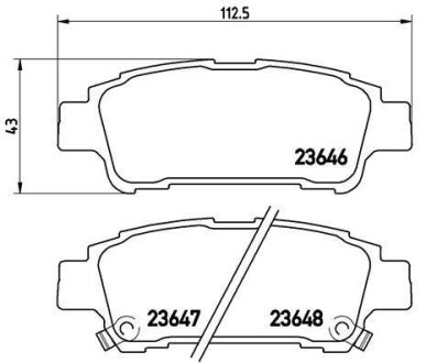 Гальмівні колодки дискові BREMBO P 83 056