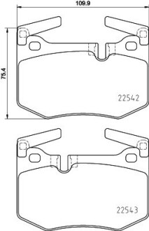 Гальмівні колодки дискові BREMBO P83 164