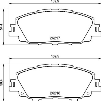 Колодки гальмівні дискові (комплект 4 шт) BREMBO P83175 (фото 1)