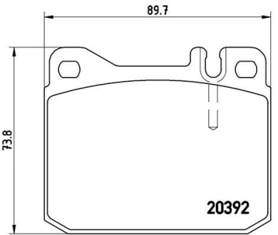 Колодки гальмівні дискові, комплект BREMBO P 85 007