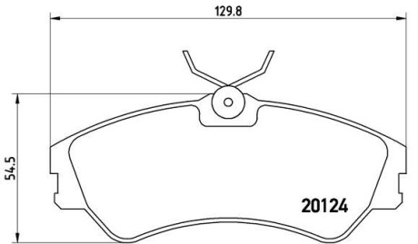 Гальмівні колодки дискові BREMBO P85 028