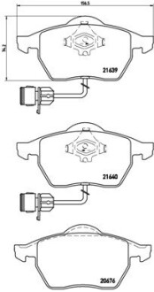 Гальмівні колодки дискові BREMBO P85 040 (фото 1)