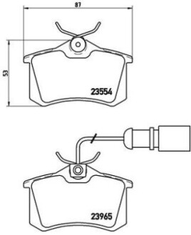 Гальмівні колодки дискові BREMBO P 85 058