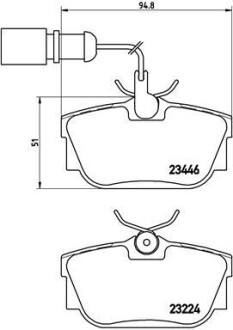 Гальмівні колодки дискові BREMBO P 85 059