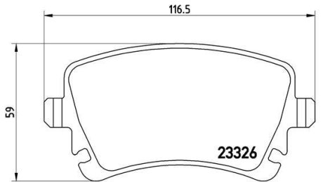 Гальмівні колодки дискові BREMBO P 85 064 (фото 1)