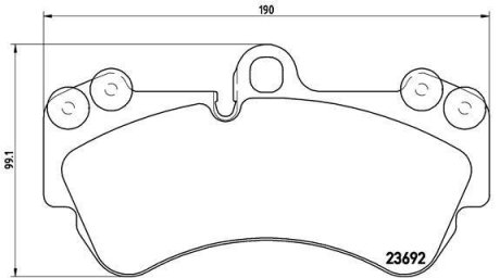 Гальмівні колодки дискові BREMBO P 85 069