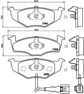 Гальмівні колодки дискові BREMBO P 85 071