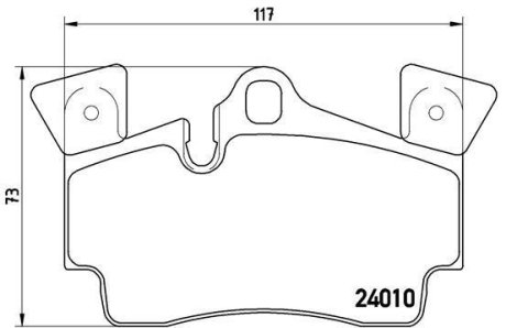 Гальмівні колодки дискові BREMBO P 85 088