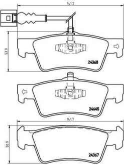 Гальмівні колодки дискові BREMBO P 85 091