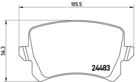 Гальмівні колодки дискові BREMBO P85108