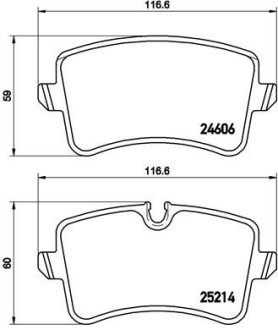 Гальмівні колодки дискові BREMBO P 85 117