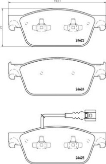 Гальмівні колодки дискові BREMBO P85 141