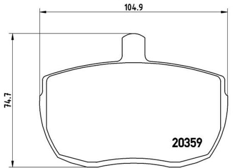 Гальмівні колодки дискові BREMBO PA6 001