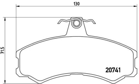 Гальмівні колодки дискові BREMBO PA6 024 (фото 1)