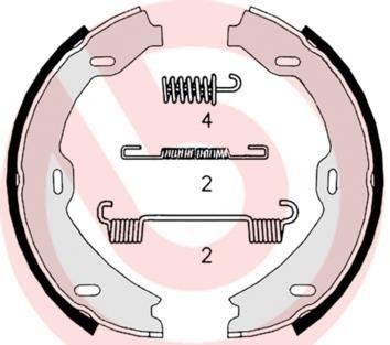 Гальмівні колодки барабанні BREMBO S 50 518