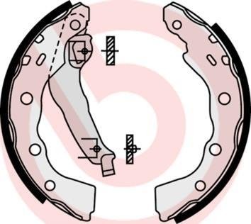 Гальмівні колодки барабанні BREMBO S54 515