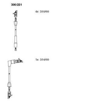 Комплект проводов зажигания BREMI 300/231