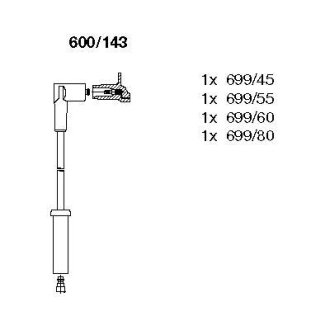 Комплект проводов зажигания BREMI 600-143 (фото 1)