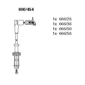 Комплект проводов зажигания BREMI 600/454 (фото 1)