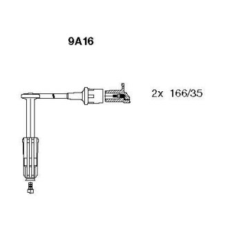 Комплект проводов зажигания BREMI 9A16 (фото 1)