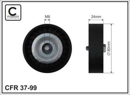 Ролик ремня CAFFARO 37-99