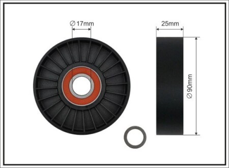 Ролик ремня CAFFARO 410-00