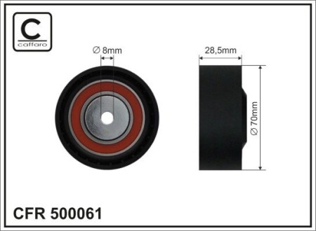 Ролик ремня CAFFARO 500-061