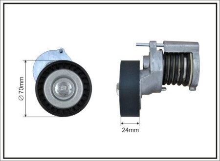 Натяжник паска Audi/Seat/Skoda/Vw 1.9SDI/1.9TDI/2.0TDI 99- CAFFARO 500251SP (фото 1)