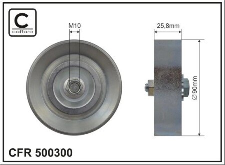 Ролик CAFFARO 500-300