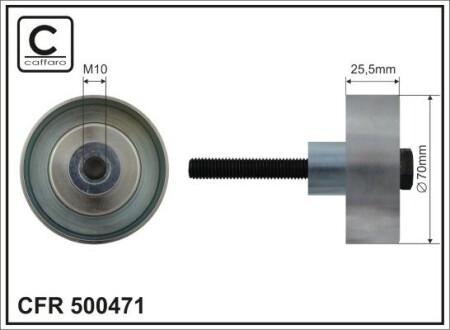 Ролик CAFFARO 500-471