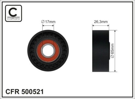 Ролик CAFFARO 500-521